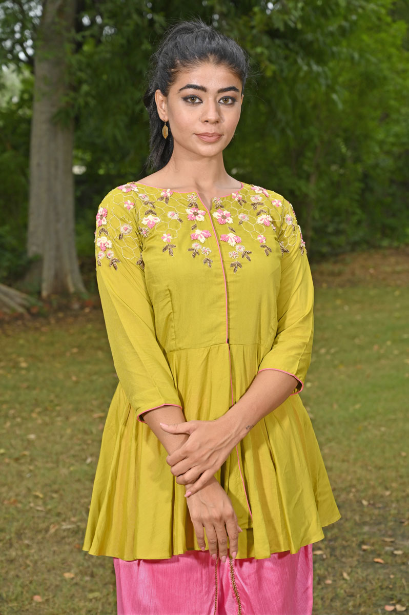 Buy Payal Singhal Green Velvet Shirin Embroidered Kaftan And Dhoti Pant Set  Online  Aza Fashions