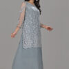Teal Kurti Dress with Skirt & Dupatta