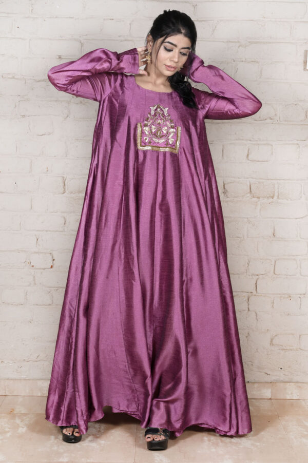 Buy Onion Pink Vichita Full Flare Anarkali Dress Online