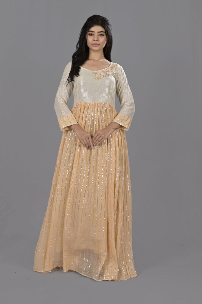 buy Peach Dresses & Gowns for Women