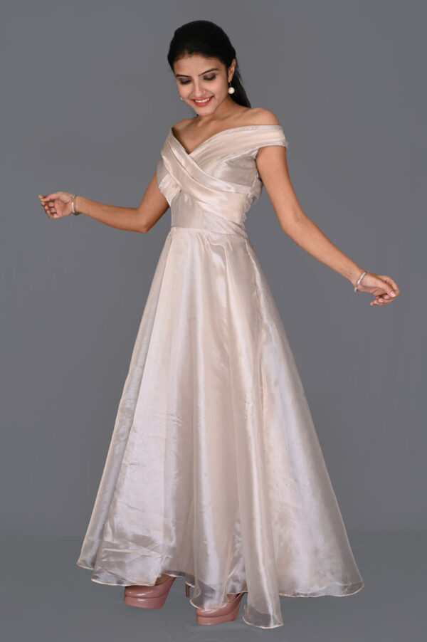 Buy Ivory Organza Dress Online In India