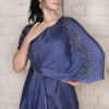 Order Navy Blue Beads Gown Dress Online in India