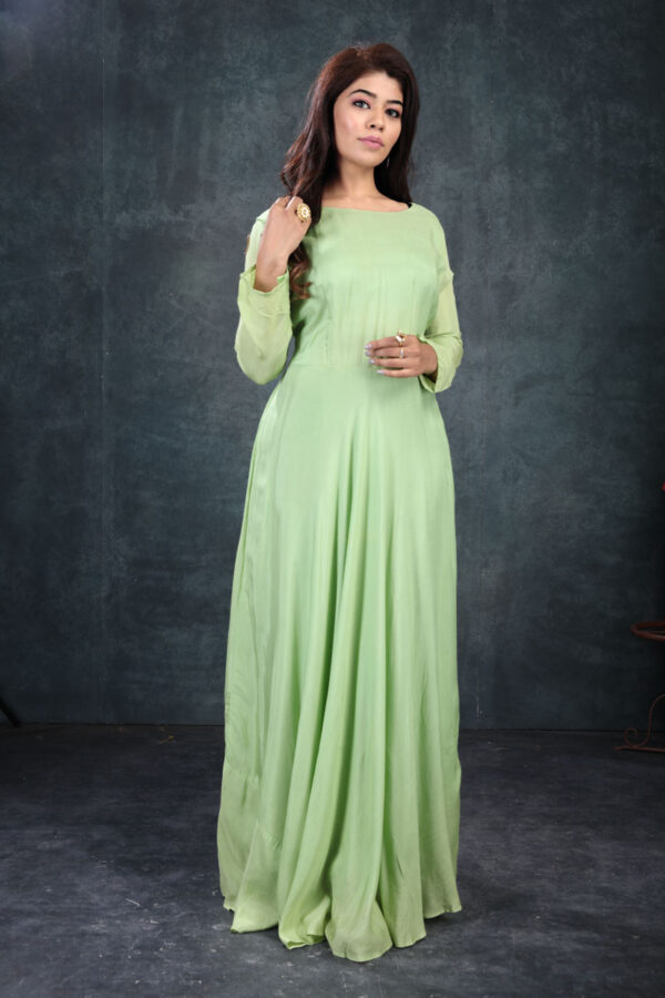 Order Parrot Green Dress with Thread