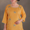 Order Light Orange Dyed Mahi Kurti Online in India