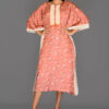 Order Brown Floral Print Kaftan Dress Online in India