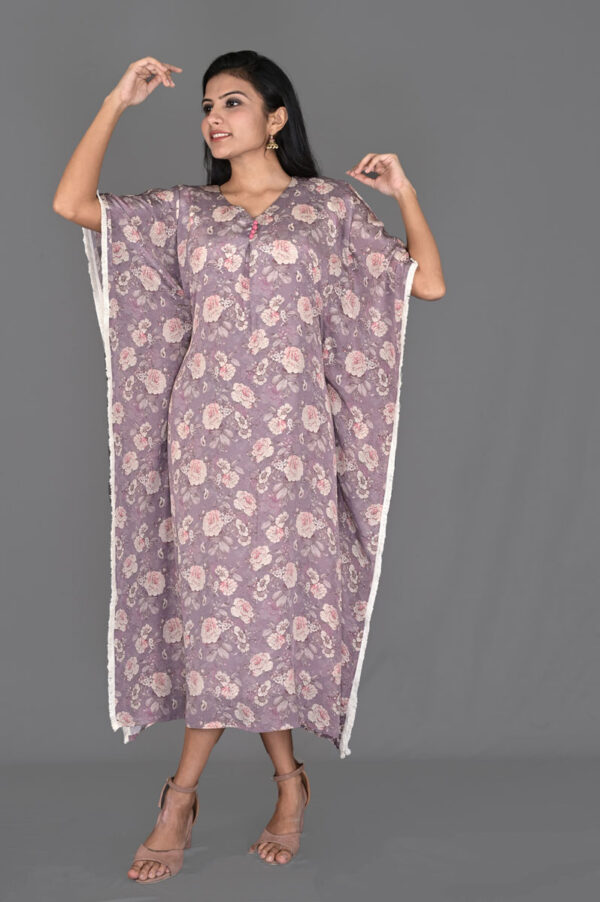 Buy Purple Kaftan Dress Online in India