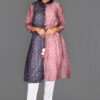 Order Pastel Pink & Darkest Grey Arrow Print Kurti Online in India