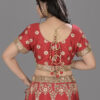 Red Heavy Gotta Patti Zardosi Lehenga